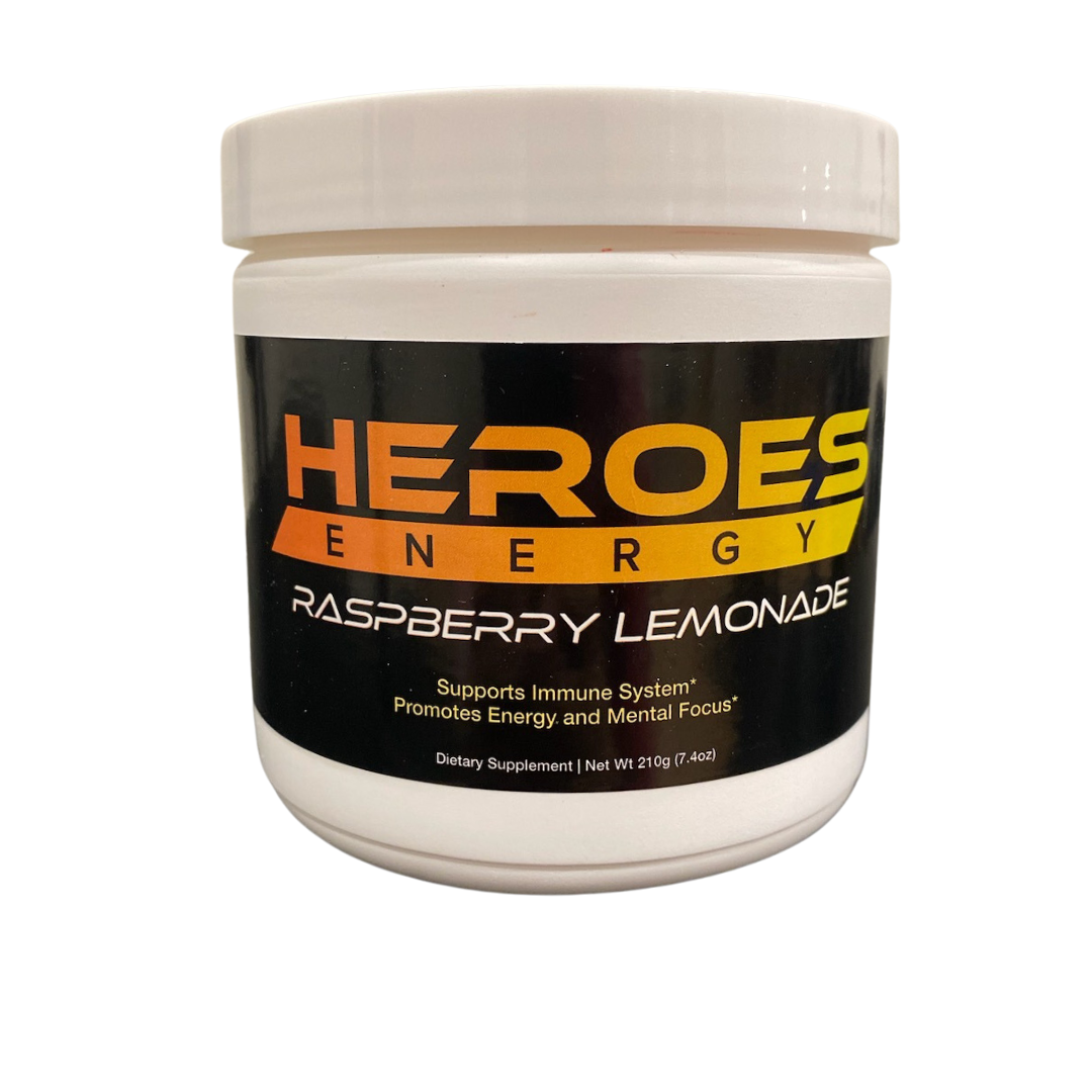 Heroes Energy Drink - Thirst Quenching Raspberry Lemonade