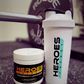 Heroes Energy White Shaker Bottle